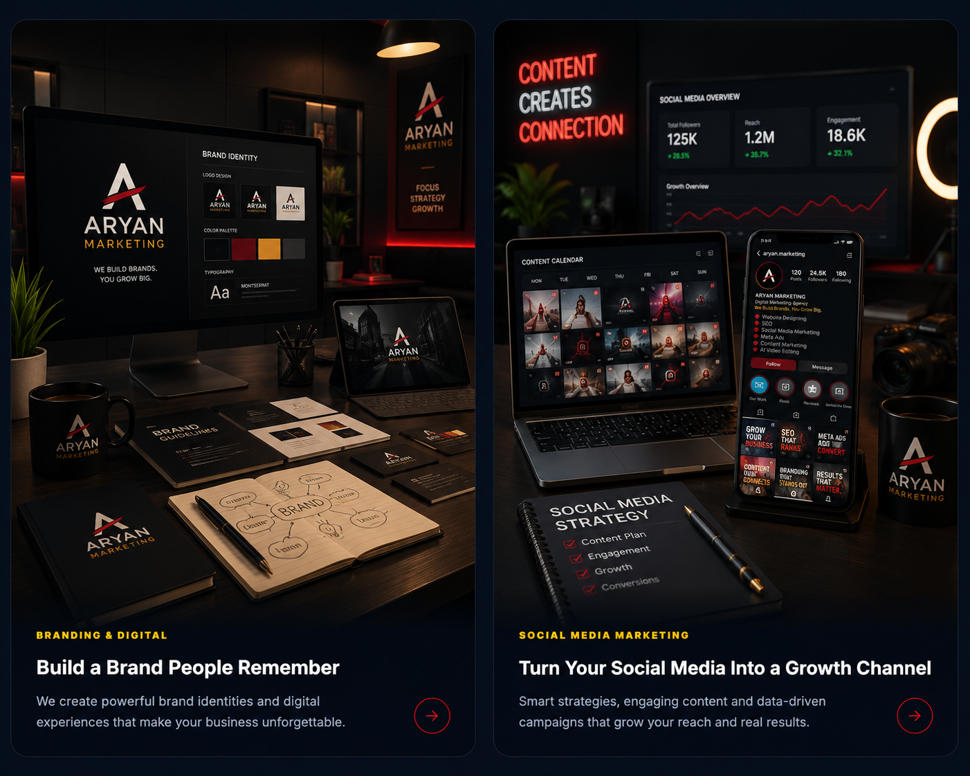 ARYAN Marketing Branding and Digital Design